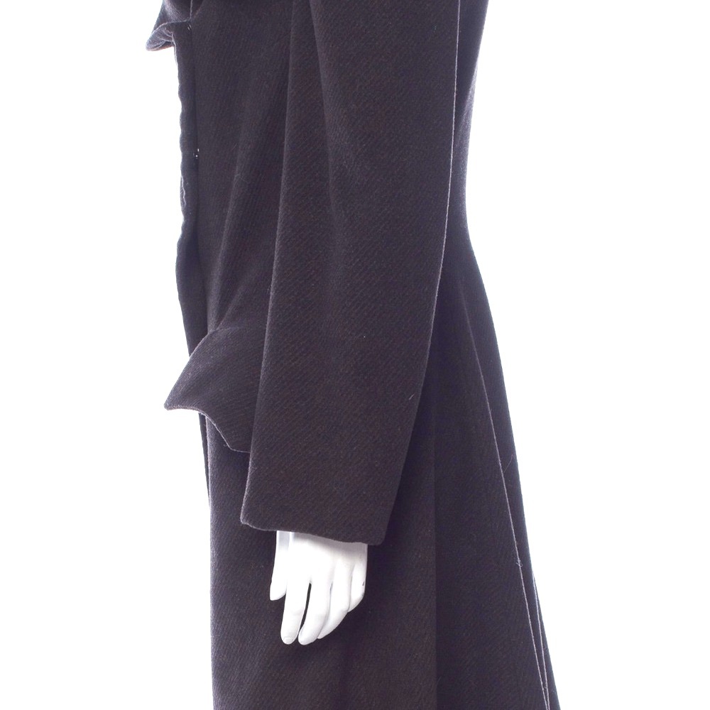 VIVIENNE WESTWOOD ANGLOMANIA VTG Wool PRINCESS COAT Brown Black Stripe 6 M RARE! - Picture 3 of 12